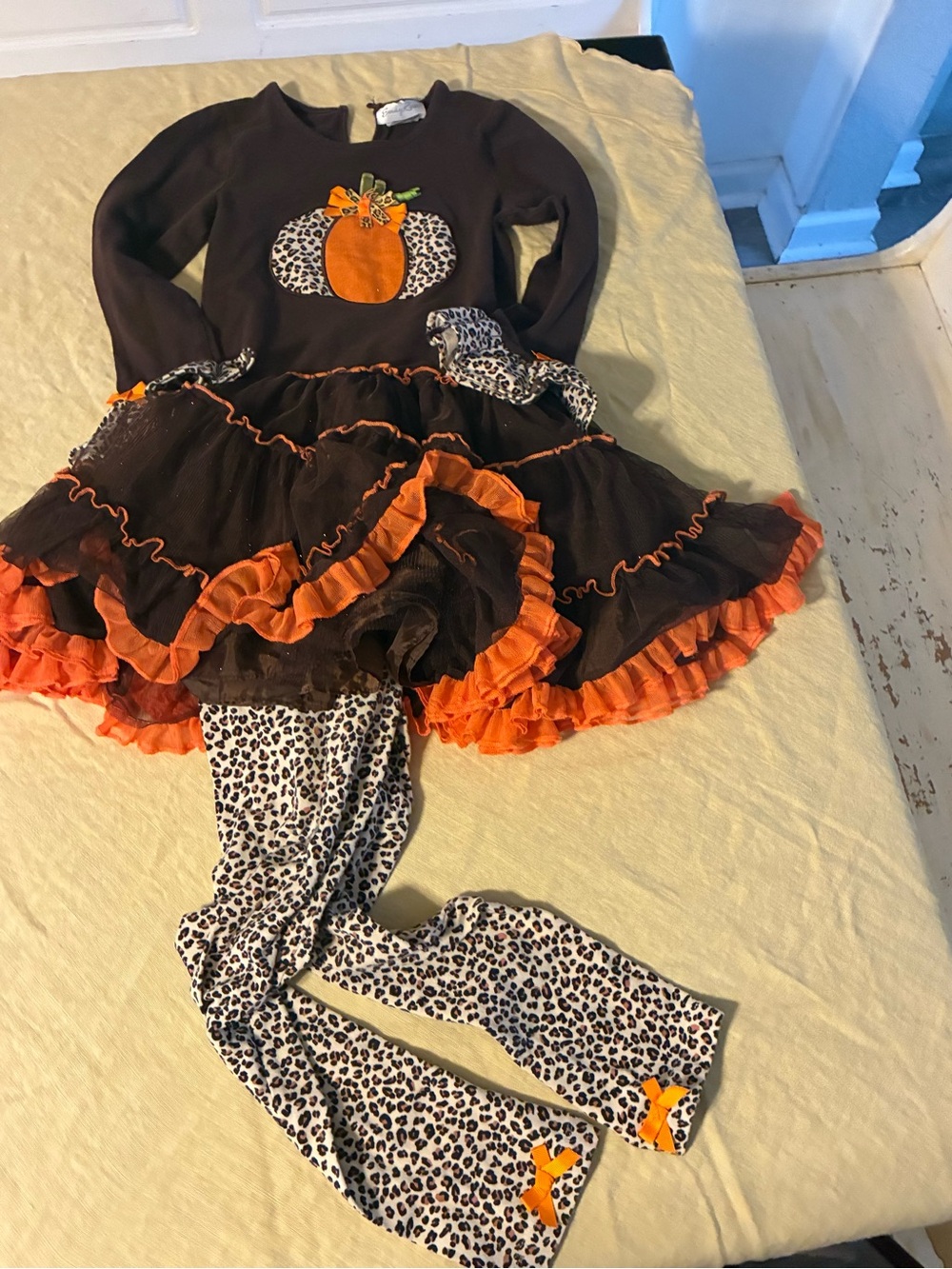 Emily Rose Girl’s 8 Fall Pumpkin Matching Outfit